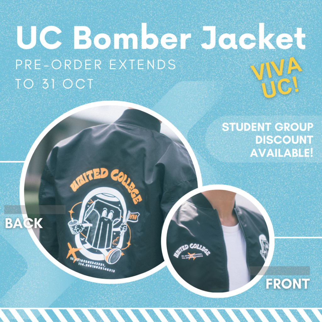 Pre-order of UC VIVA Bomber Jacket | United College, The Chinese